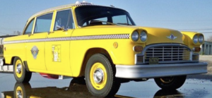 picture of classic Checker marathon taxicab of the late 1970s